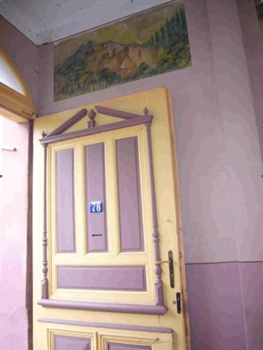 Bild 36 - Fresco am Tordurchgang von Haus Nr. 149  in der Hauptgasse.